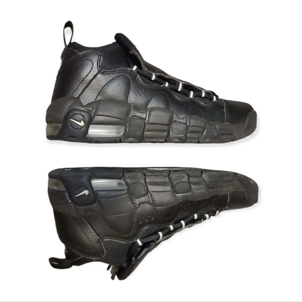 Nike Air More Money Black Sneakers 7 Youth Womens 8.5